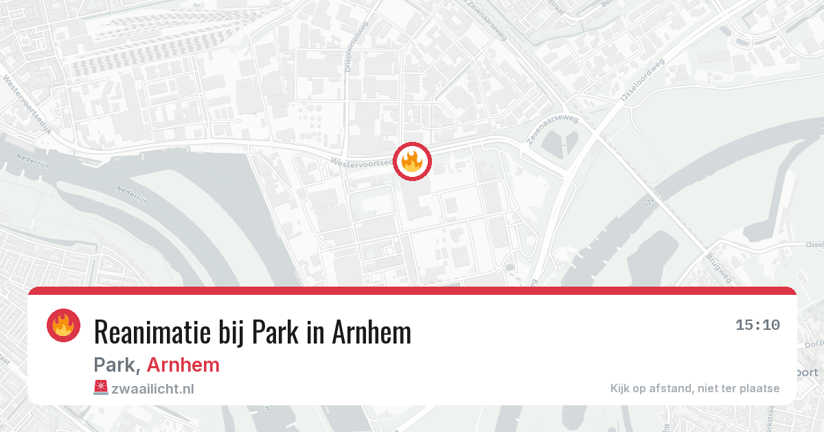 Reanimatie bij Park in Arnhem — 22 jul 2026