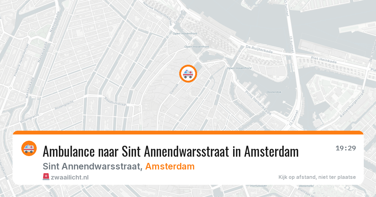 Ambulance naar Sint Annendwarsstraat in Amsterdam — 30 mrt 2026