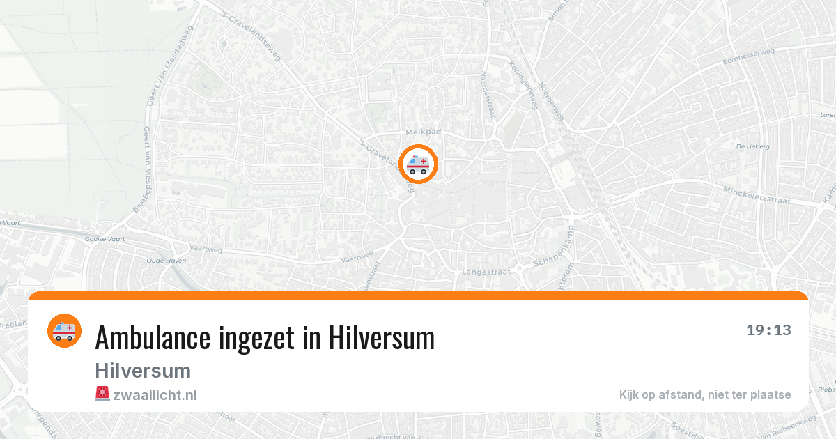 Ambulance ingezet in Hilversum — 2 aug 2026