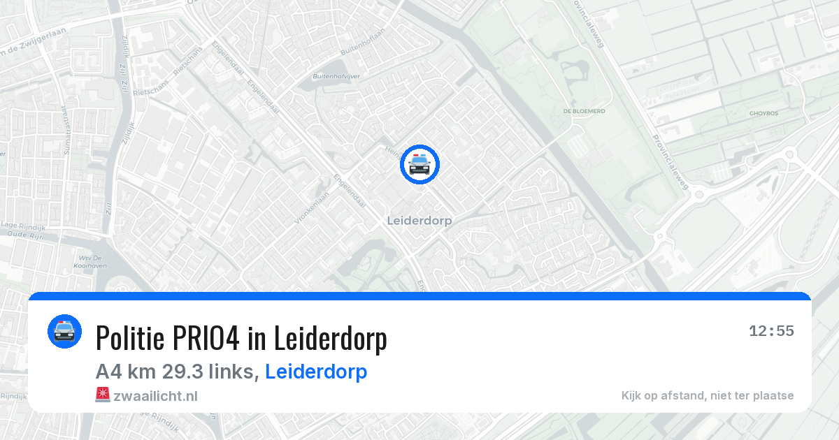 Politie PRIO4 in Leiderdorp — 26 apr 2026 | 🚨 Zwaailicht.nl
