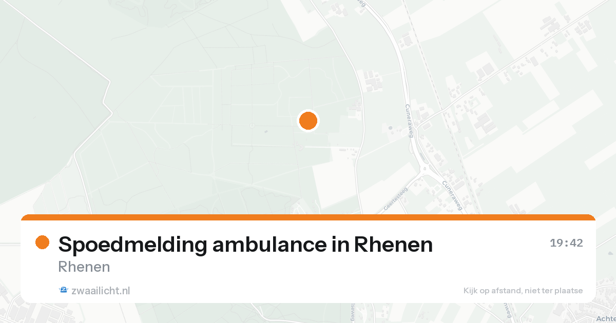 Spoedmelding ambulance in Rhenen — 15 aug 2026