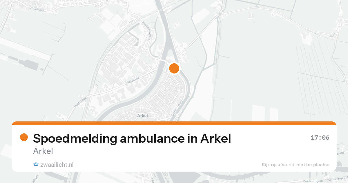 Spoedmelding ambulance in Arkel — 24 aug 2026
