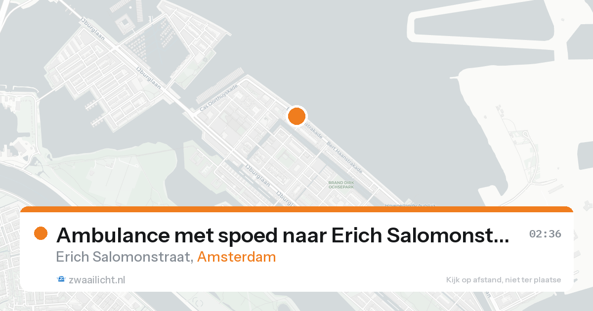 Ambulance met spoed naar Erich Salomonstraat in Amsterdam — 22 aug 2026