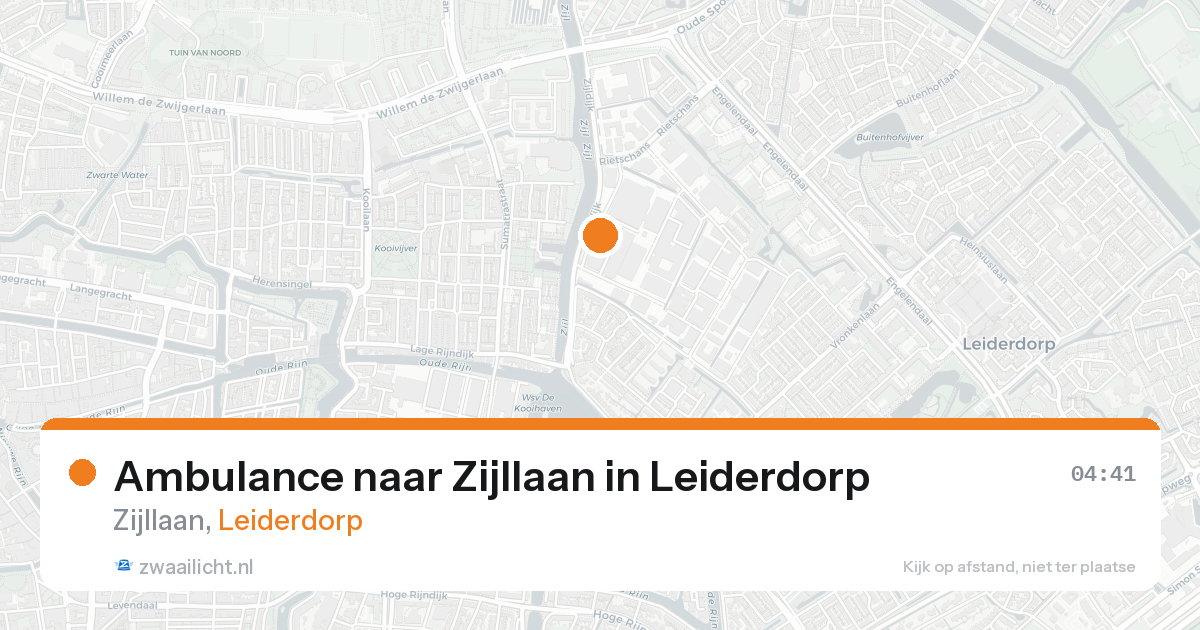 Ambulance naar Zijllaan in Leiderdorp — 26 aug 2026