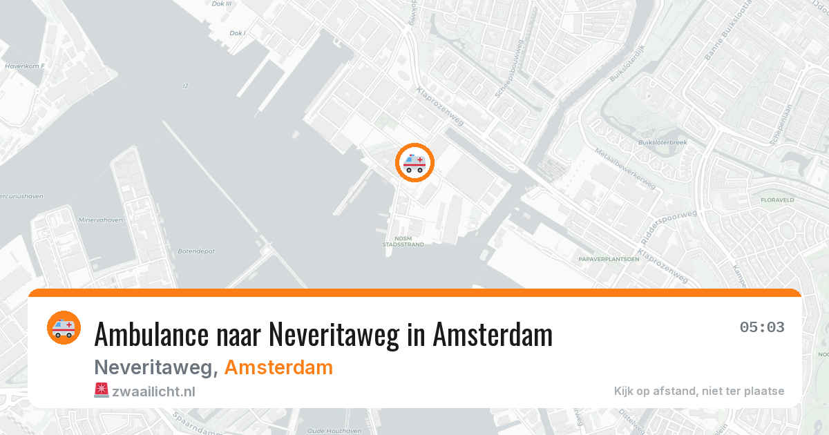 Ambulance naar Neveritaweg in Amsterdam — 25 apr 2026