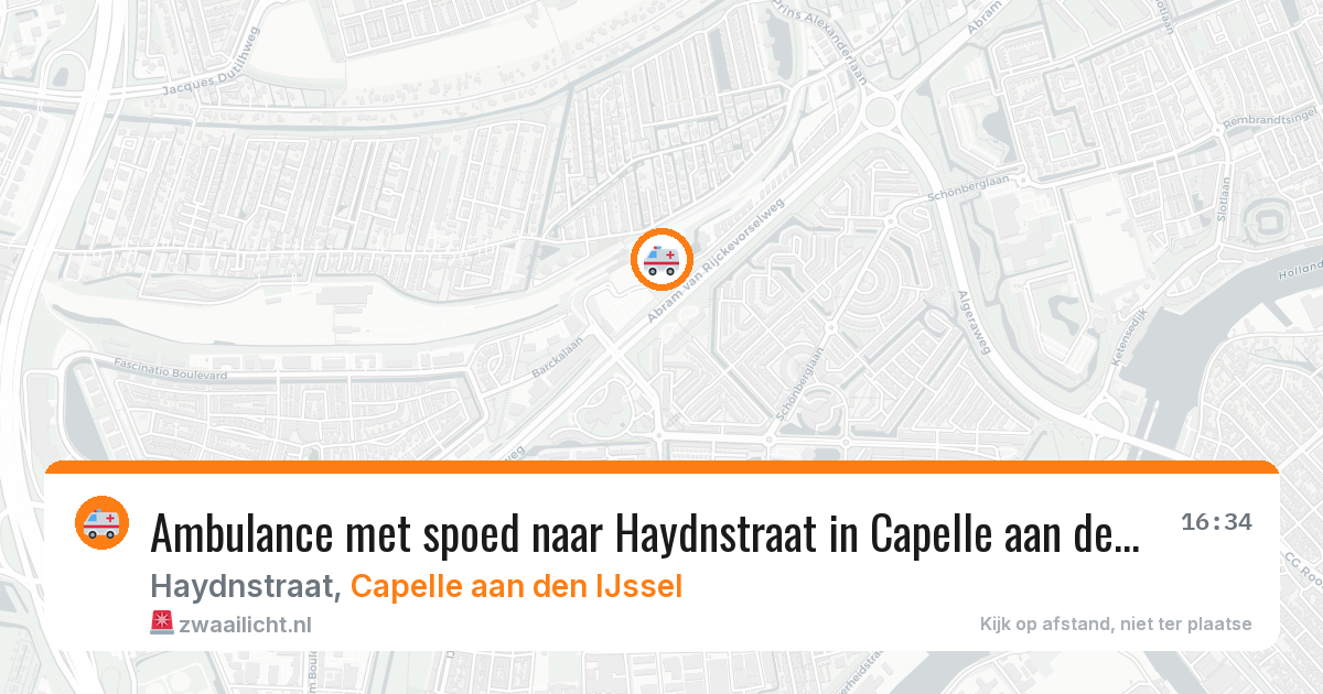 Ambulance met spoed naar Haydnstraat in Capelle aan den IJssel — 2 jul 2026