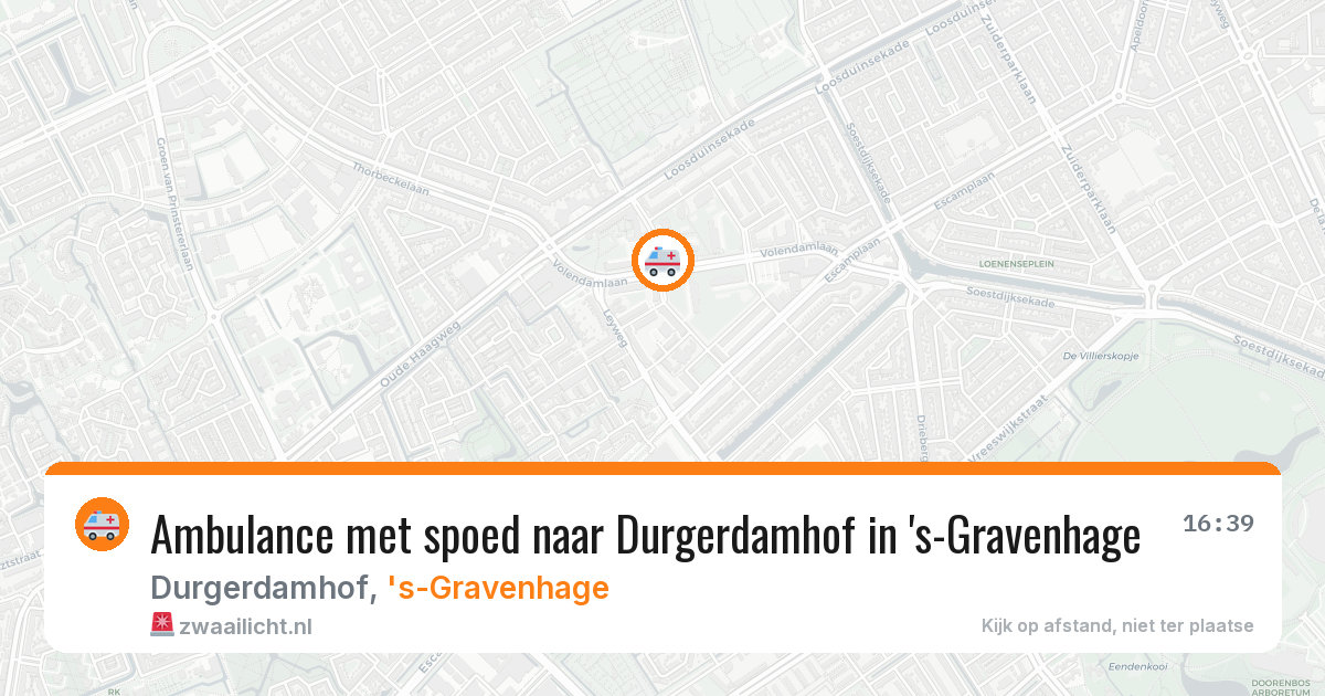 Ambulance met spoed naar Durgerdamhof in 's-Gravenhage — 2 mei 2026