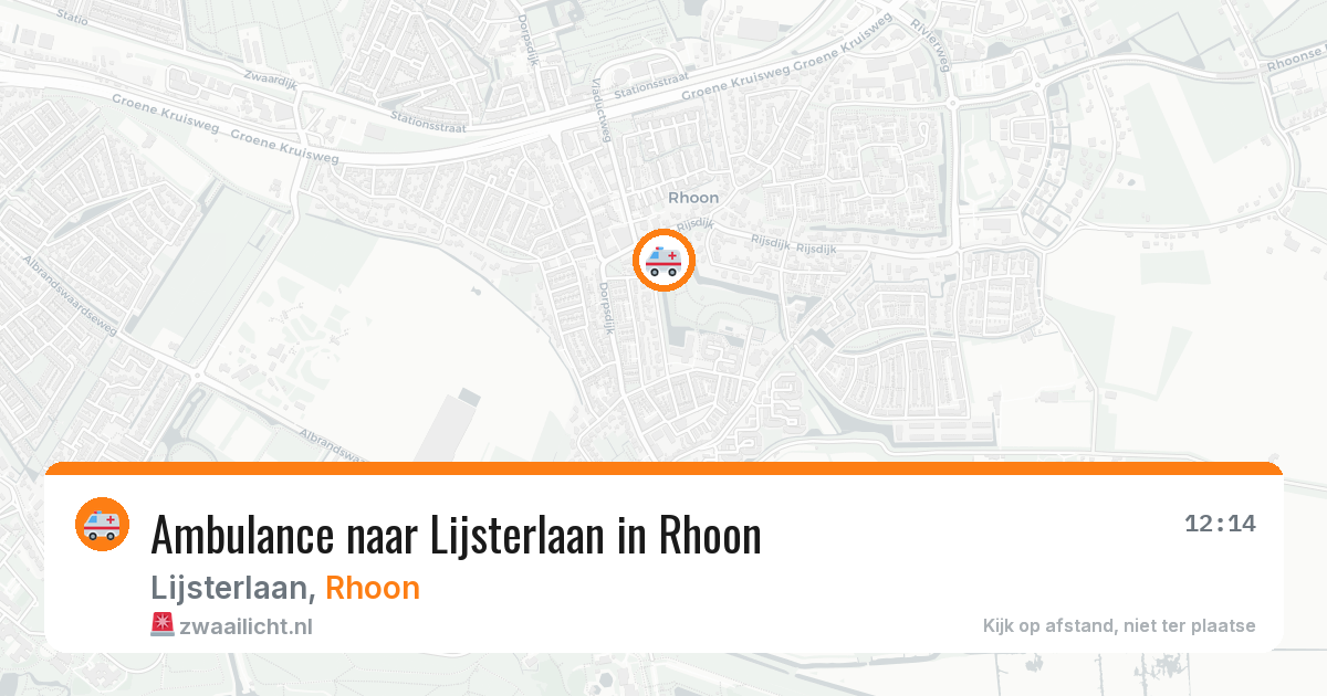 Ambulance naar Lijsterlaan in Rhoon — 15 jun 2026