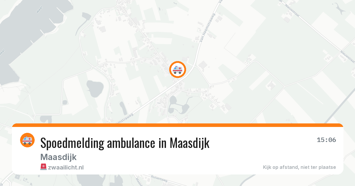 Spoedmelding ambulance in Maasdijk — 19 apr 2026