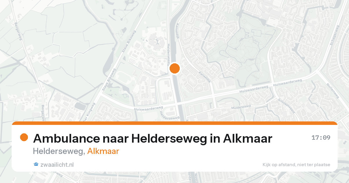 Ambulance naar Helderseweg in Alkmaar — 15 aug 2026