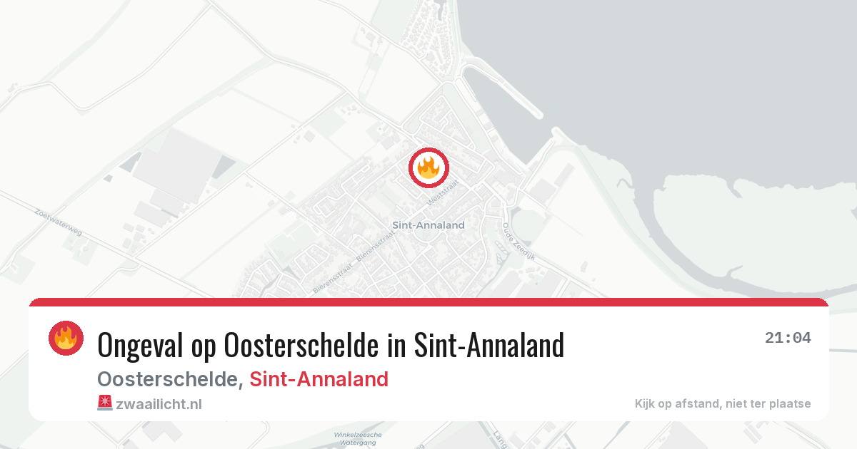Ongeval op Oosterschelde in Sint-Annaland — 31 jul 2026