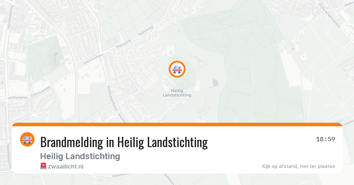 Brandmelding in Heilig Landstichting — 16 jun 2026