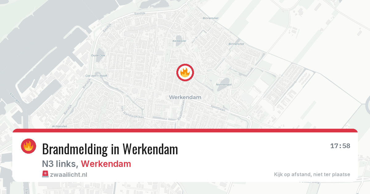 Brandmelding in Werkendam — 23 mei 2026