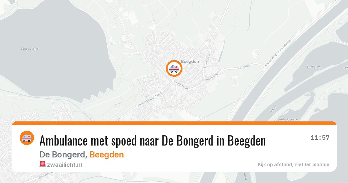 Ambulance met spoed naar De Bongerd in Beegden — 30 jun 2026