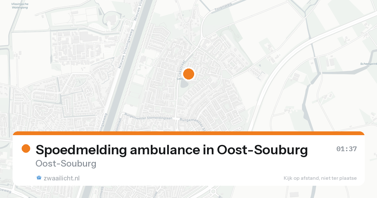 Spoedmelding ambulance in Oost-Souburg — 15 aug 2026