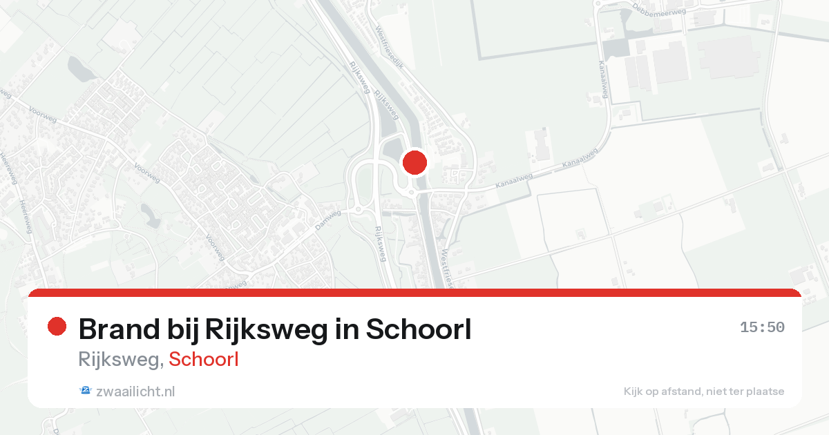 Brand bij Rijksweg in Schoorl — 1 jun 2026