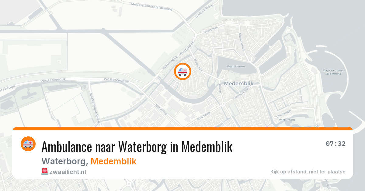 Ambulance naar Waterborg in Medemblik — 21 jun 2026