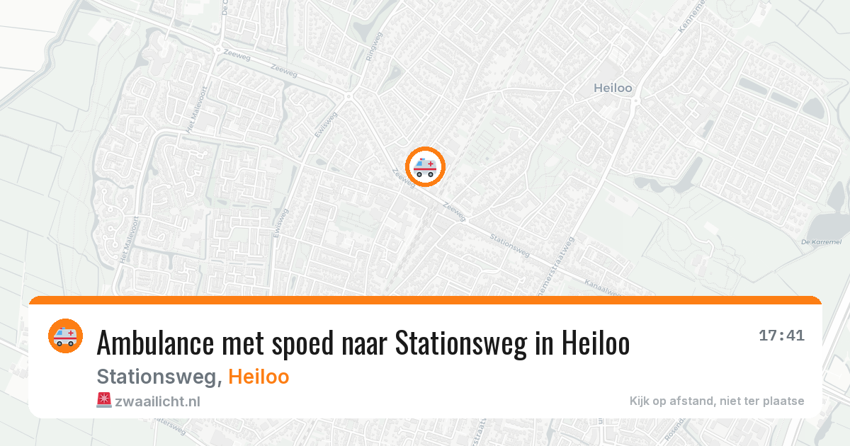 Ambulance met spoed naar Stationsweg in Heiloo — 3 jul 2026