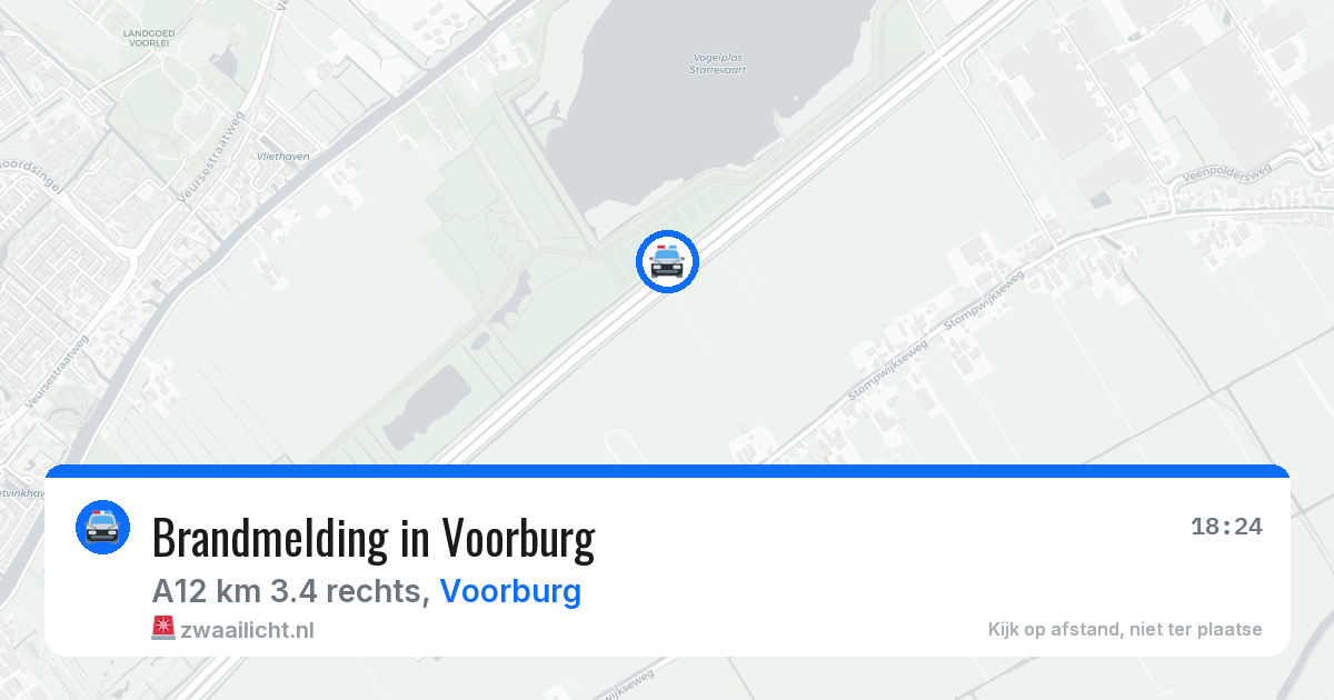 Brandmelding in Voorburg — 24 mrt 2026