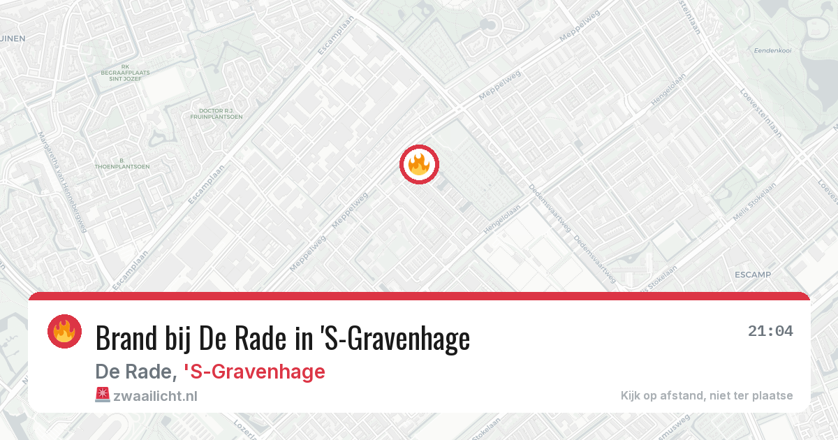 Brand bij De Rade in 'S-Gravenhage — 4 jul 2026