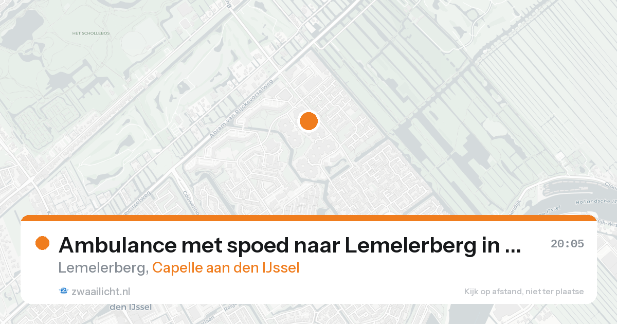 Ambulance met spoed naar Lemelerberg in Capelle aan den IJssel — 31 jan 2026