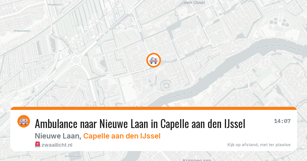 Ambulance naar Nieuwe Laan in Capelle aan den IJssel — 17 mrt 2026