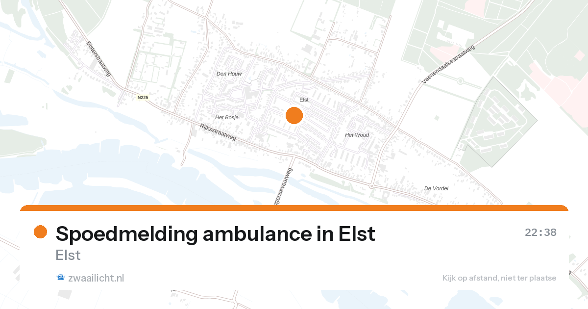 Spoedmelding ambulance in Elst — 31 jan 2026