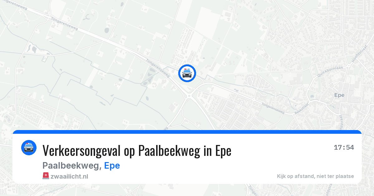 Verkeersongeval op Paalbeekweg in Epe — 6 apr 2026