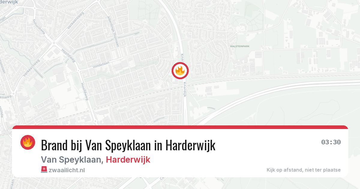 Brand bij Van Speyklaan in Harderwijk — 28 jun 2026