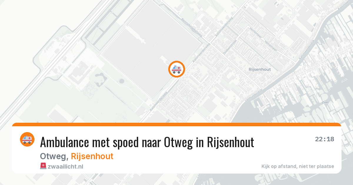 Ambulance met spoed naar Otweg in Rijsenhout — 14 mrt 2026