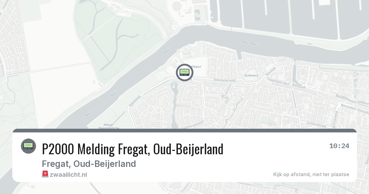 P2000 Melding Fregat, Oud-Beijerland — 9 feb 2026