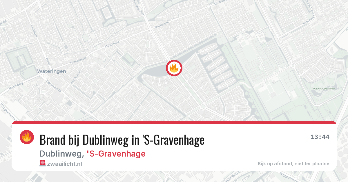 Brand bij Dublinweg in 'S-Gravenhage — 25 jun 2026