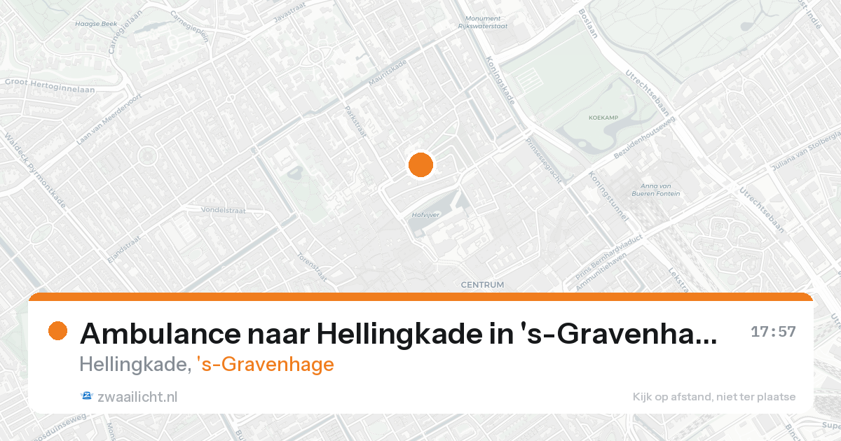 Ambulance naar Hellingkade in 's-Gravenhage — 31 jan 2026