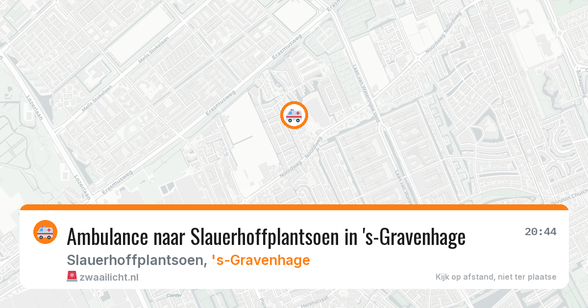 Ambulance naar Slauerhoffplantsoen in 's-Gravenhage — 29 jun 2026