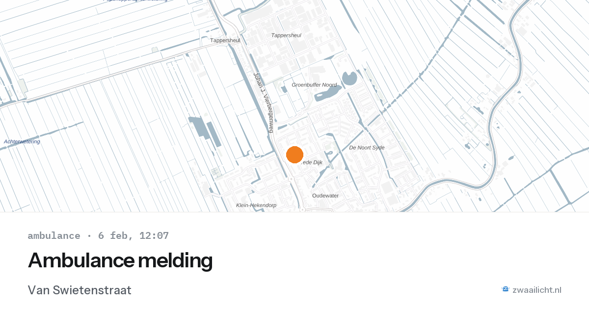 Ambulance melding — 6 feb 2026