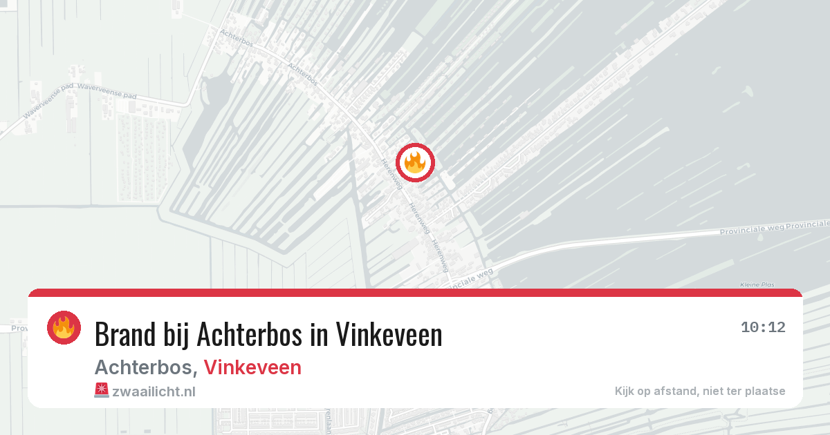 Brand bij Achterbos in Vinkeveen — 28 jun 2026