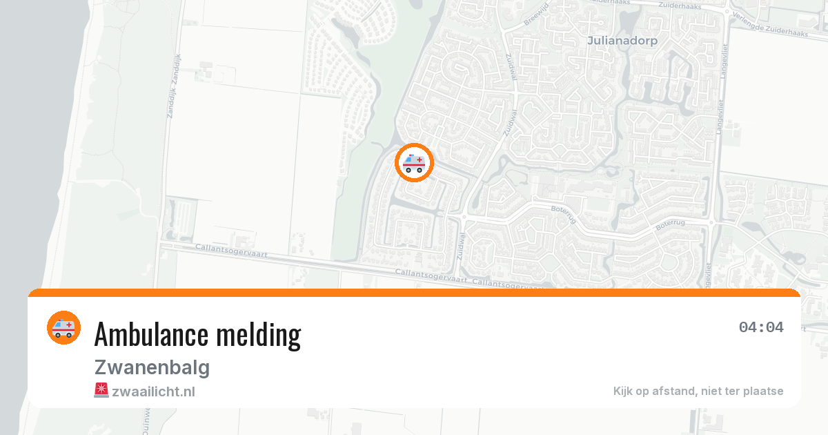 Ambulance melding — 19 apr 2026