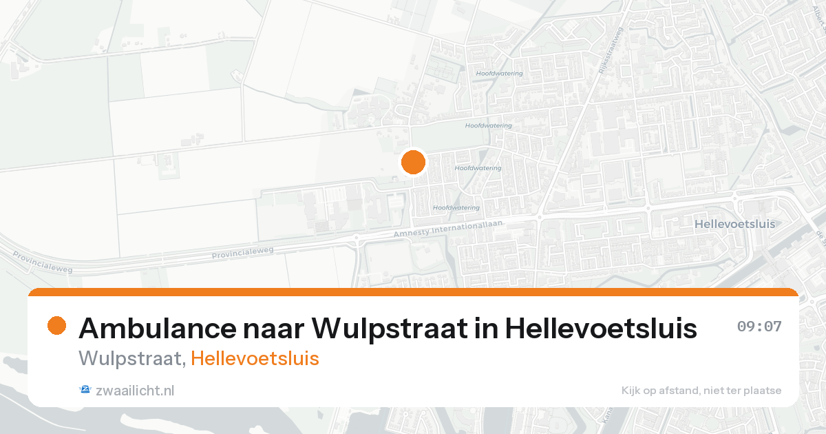 Ambulance naar Wulpstraat in Hellevoetsluis — 7 feb 2026