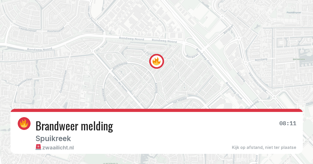 Brandweer melding — 18 jun 2026