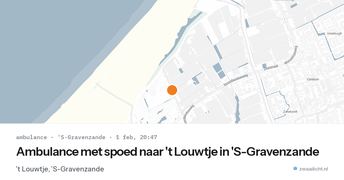 Ambulance met spoed naar 't Louwtje in 'S-Gravenzande — 1 feb 2026