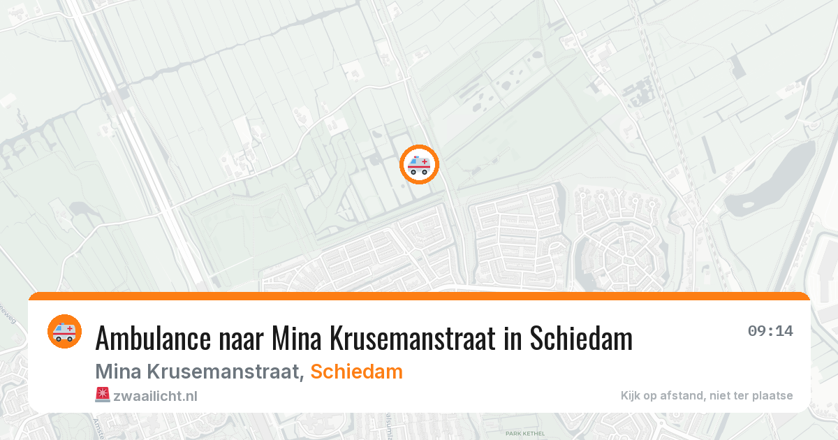 Ambulance naar Mina Krusemanstraat in Schiedam — 29 jun 2026