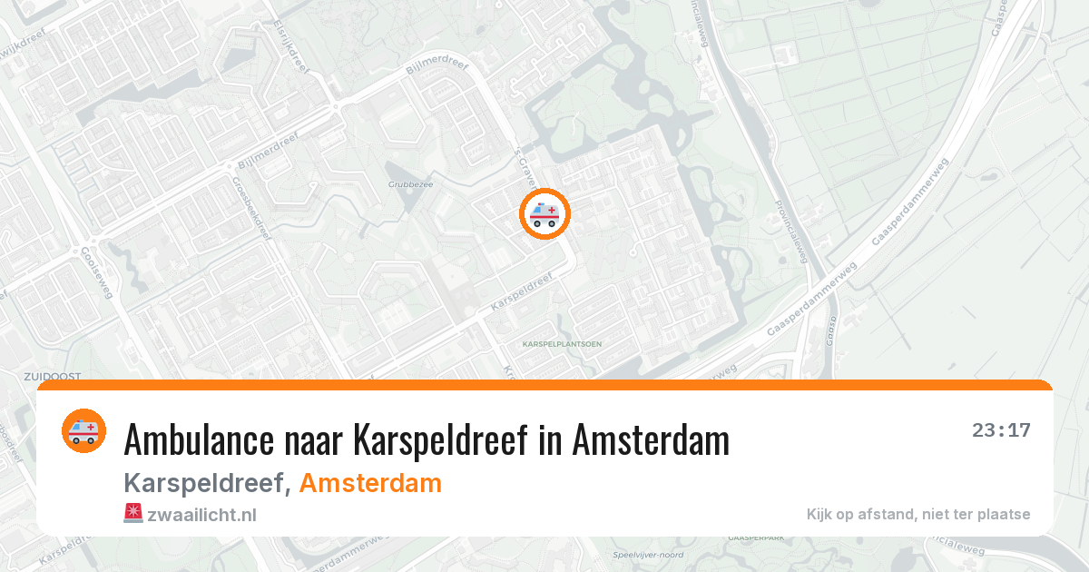 Ambulance naar Karspeldreef in Amsterdam — 28 jun 2026