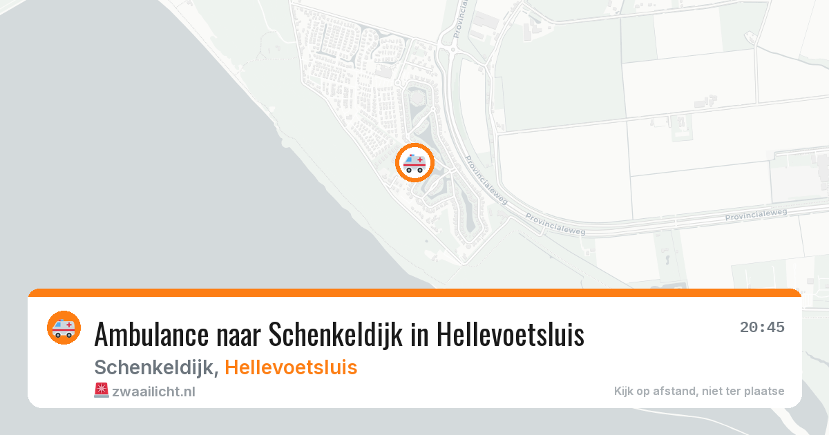 Ambulance naar Schenkeldijk in Hellevoetsluis — 19 jun 2026