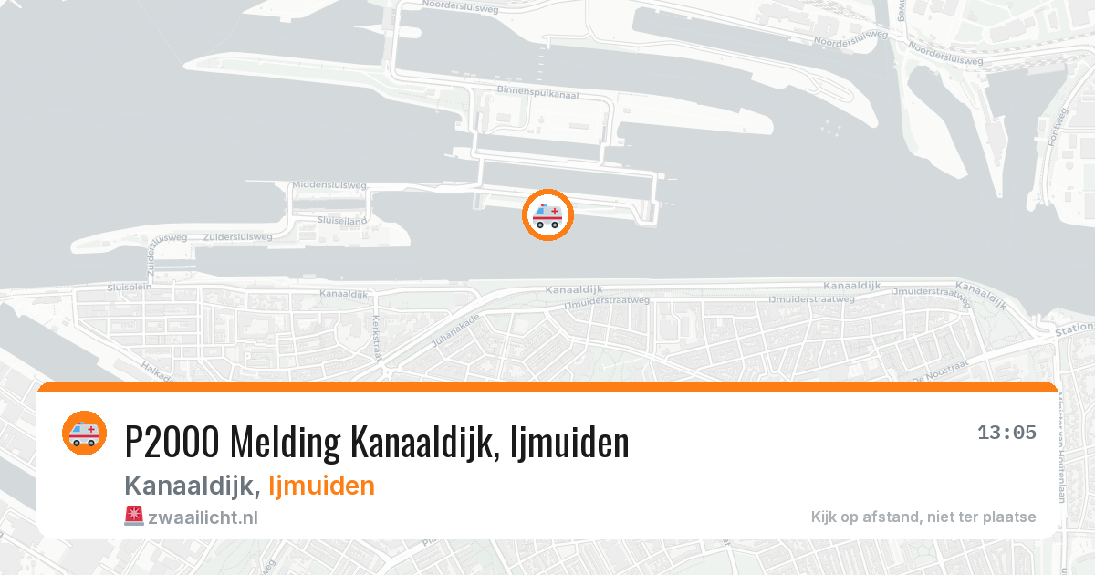 P2000 Melding Kanaaldijk, Ijmuiden — 28 jun 2026
