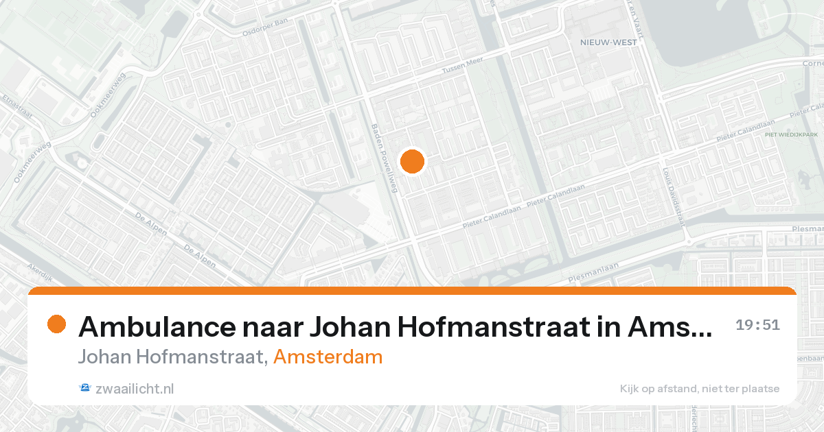 Ambulance naar Johan Hofmanstraat in Amsterdam — 12 jun 2026