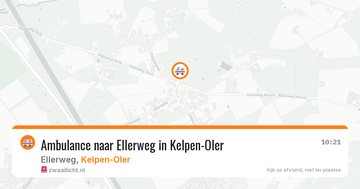 Ambulance naar Ellerweg in Kelpen-Oler — 1 aug 2026