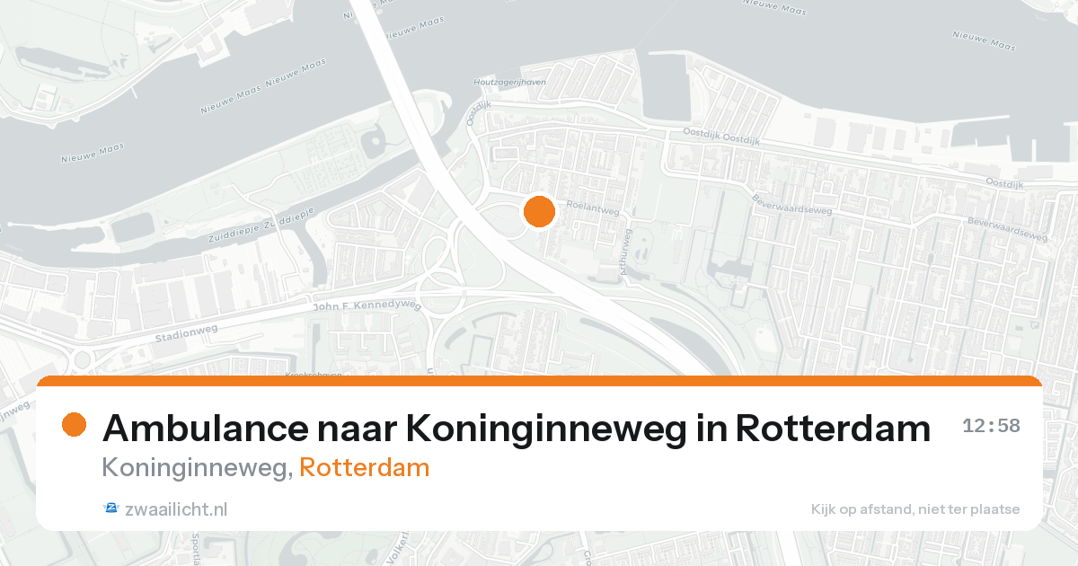 Ambulance naar Koninginneweg in Rotterdam — 16 aug 2026