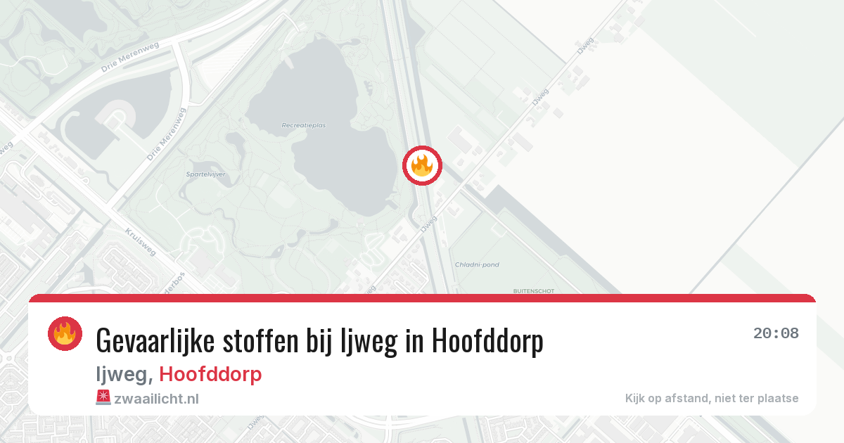 Gevaarlijke stoffen bij Ijweg in Hoofddorp — 27 mrt 2026