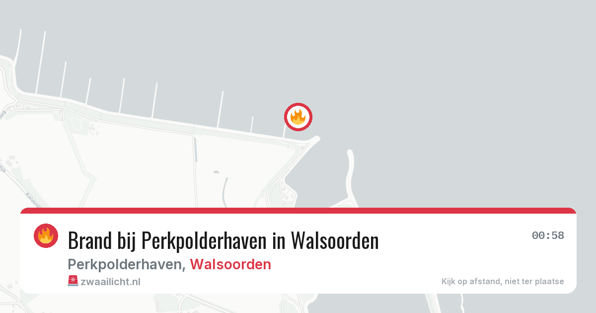 Brand bij Perkpolderhaven in Walsoorden — 3 jul 2026