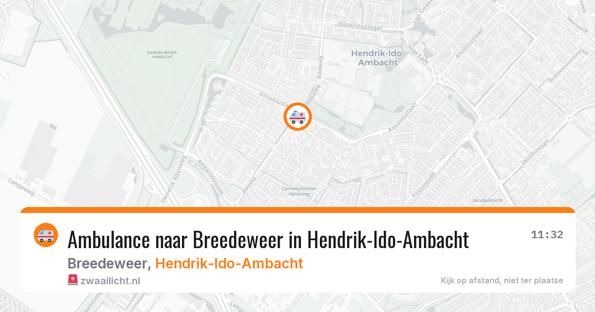 Ambulance naar Breedeweer in Hendrik-Ido-Ambacht — 29 jan 2026